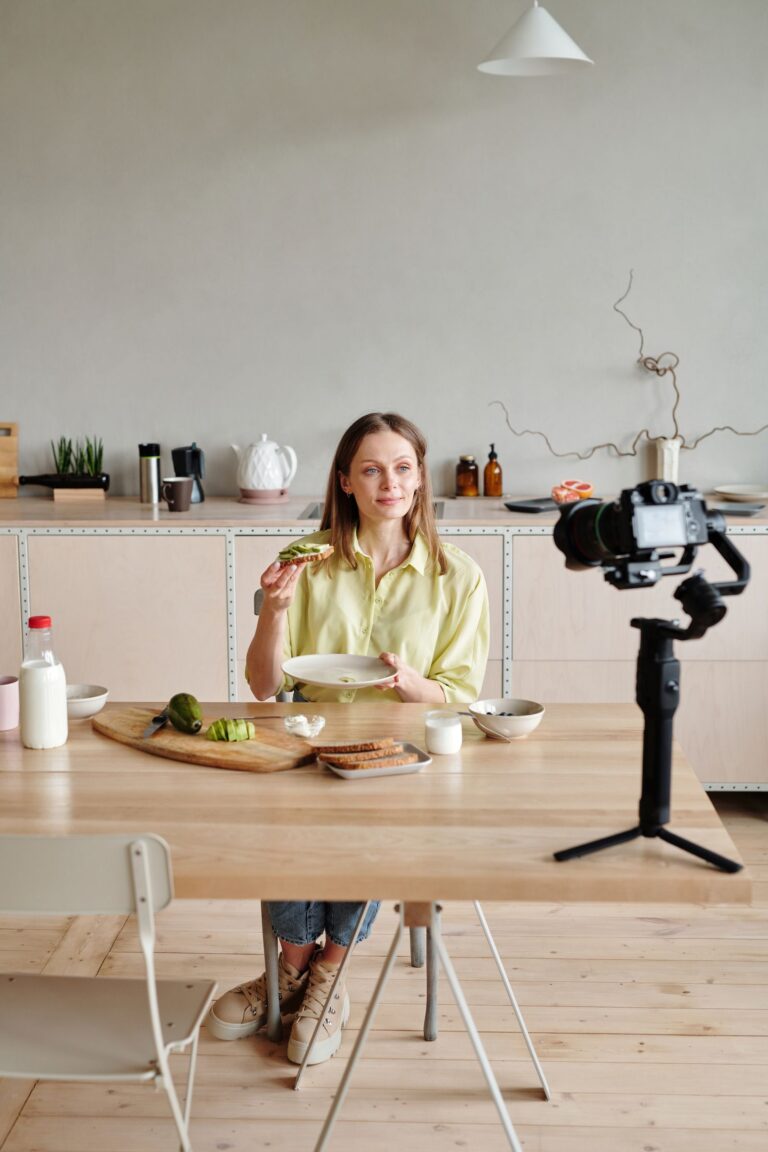 Tournage d un Reel dans une cuisine