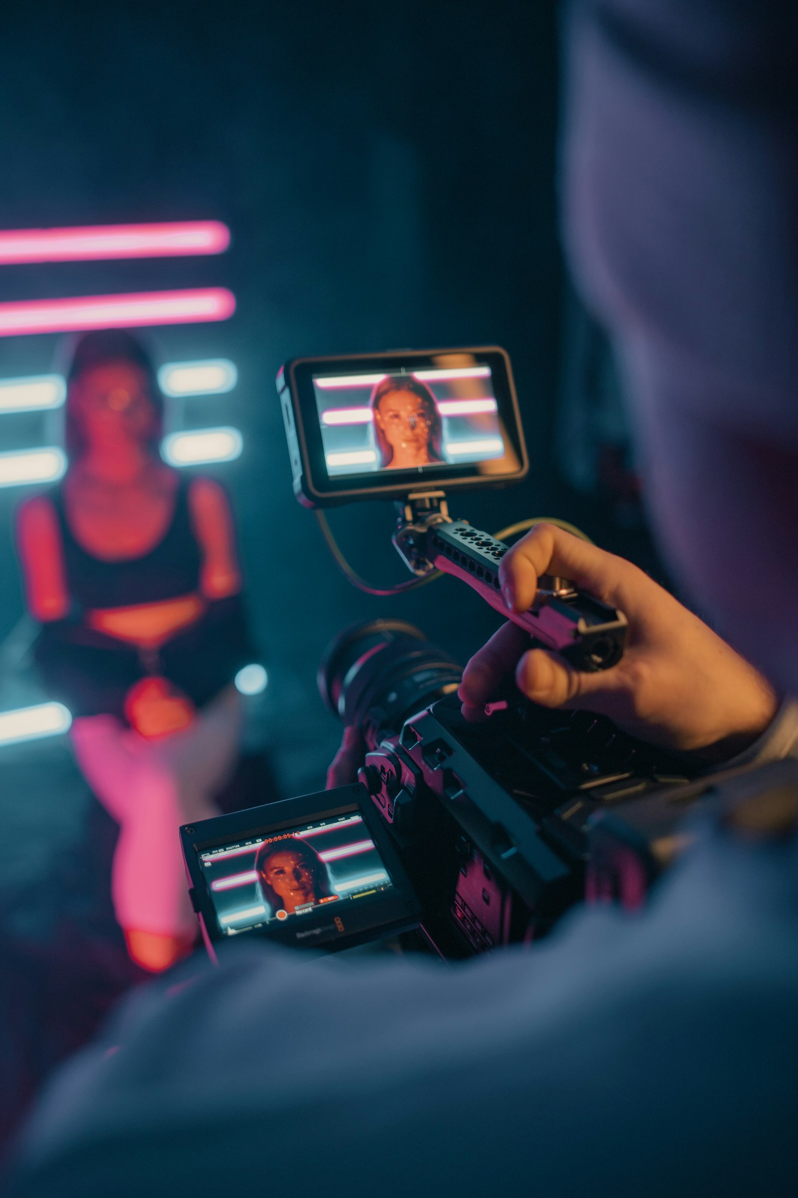 Tournage d’un Reel en studio pour une campagne Meta Ads